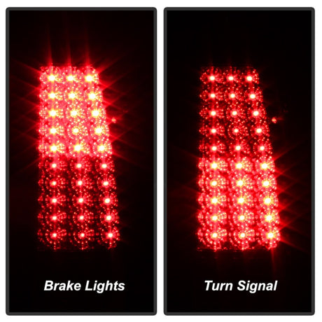 Feux arrière à LED Xtune Chevy Silverado 1500/2500/3500 03-06 Rouge clair ALT-ON-CS03-LED-RC