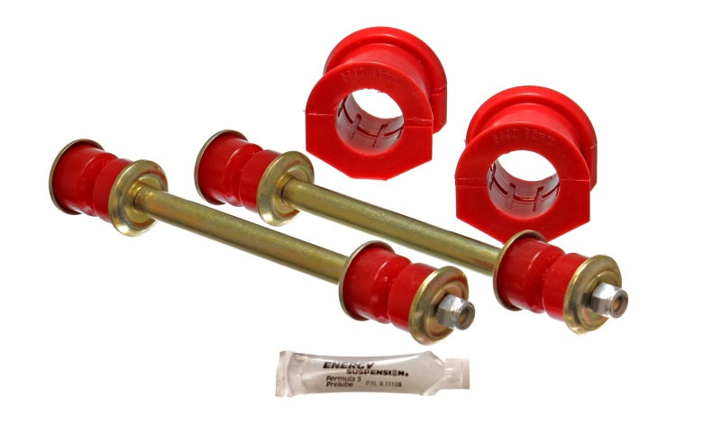 Ensemble de bagues de barre stabilisatrice avant rouges Energy Suspension 95-97 Ford Explorer/Bronco 2WD/4WD 36 mm