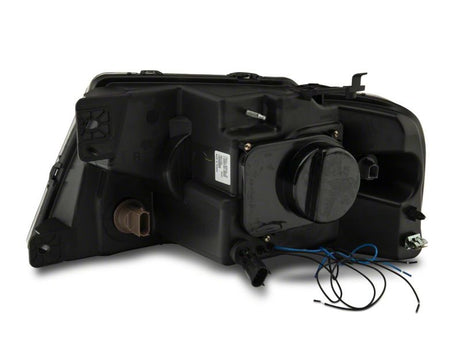 Phares de projecteur à double LED Raxiom 04-08 Ford F-150 - Boîtier chromé (lentille transparente)