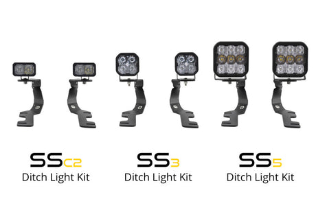 Kit d'éclairage de fossé Diode Dynamics Stage Series pour Ram C2 2019 à aujourd'hui - Combo Pro jaune