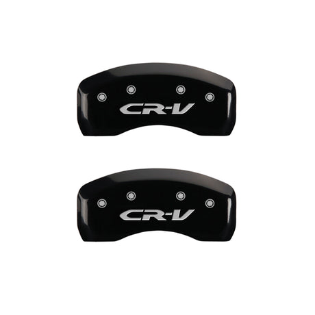 Couvre-étriers MGP 4 gravés avant Honda gravés arrière CR-V finition noire argent ch