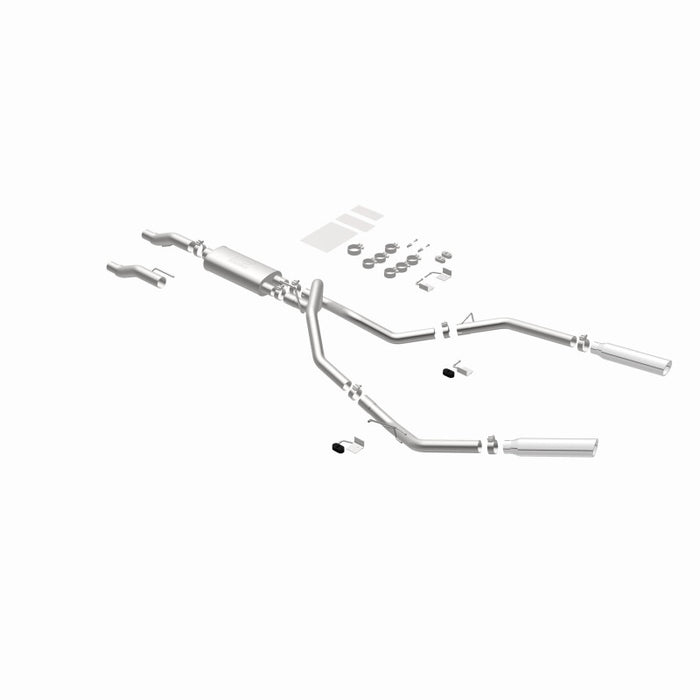 Échappement Catback MagnaFlow 11 pour Ford F-150 3,7 L/5,0 L/6,2 L SS à double sortie arrière divisée avec embouts SS de 3,5 pouces