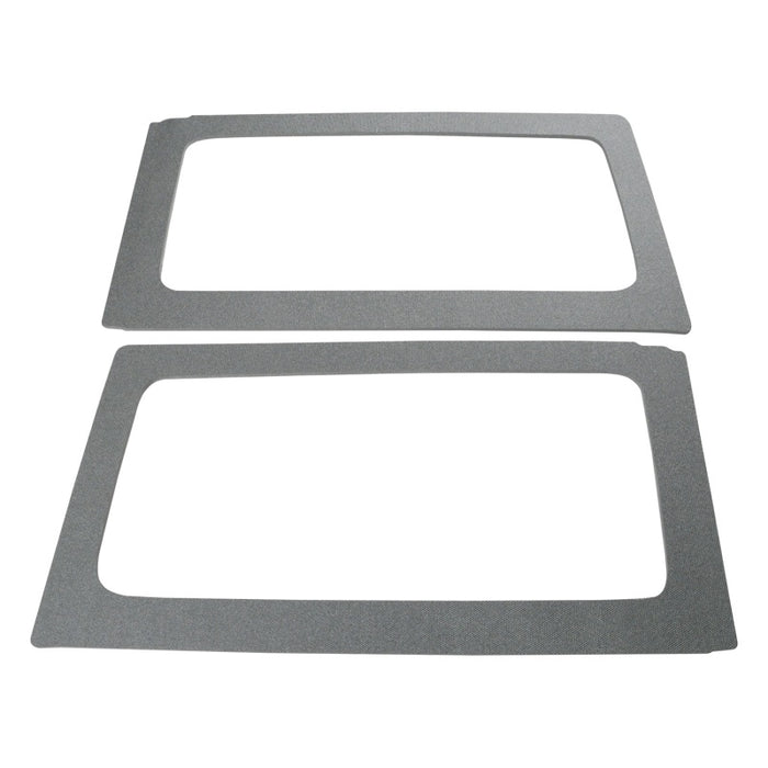 DEI 11-18 Jeep Wrangler JK 2 portes Boom Mat Garniture de lunette arrière - 2 pièces - Gris