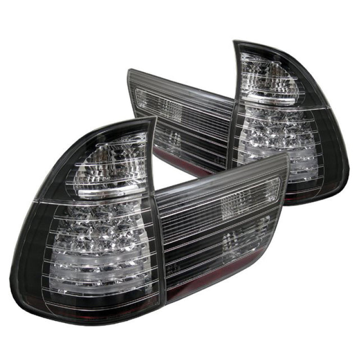 Feux arrière LED Spyder BMW E53 X5 00-06 4 pièces Noir ALT-YD-BE5300-LED-BK