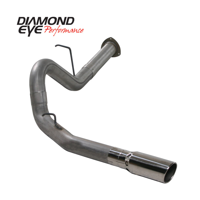 Diamond Eye KIT 4in DPF-BACK SGL SS 07.5-10 CHEVY 6 6L 2500/3500 PCKGD BX46X14X14OD EL-PL