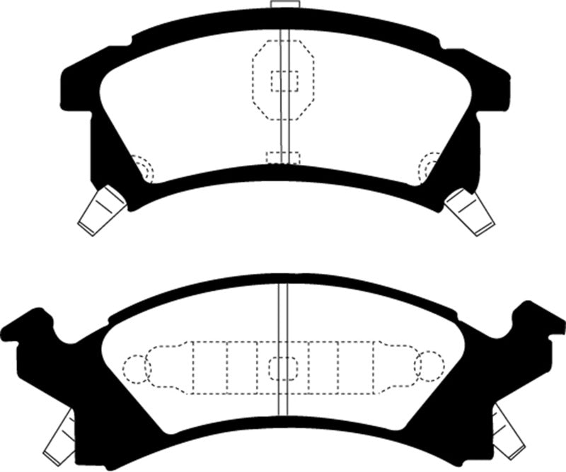 Plaquettes de frein avant EBC 96-98 Buick Skylark 2.4 Ultimax2