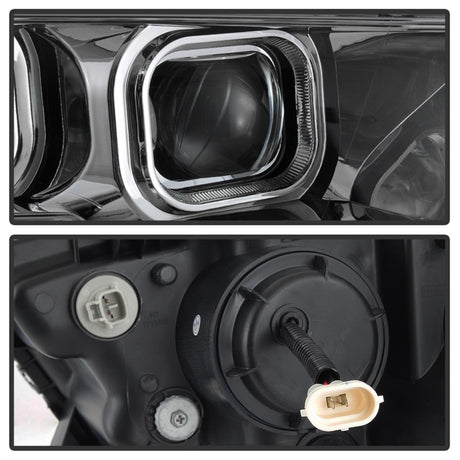 Phares de projecteur à barre lumineuse DRL xTune pour Toyota Tacoma 16-18 - Chrome PRO-JH-TTA16-LBDRL-C