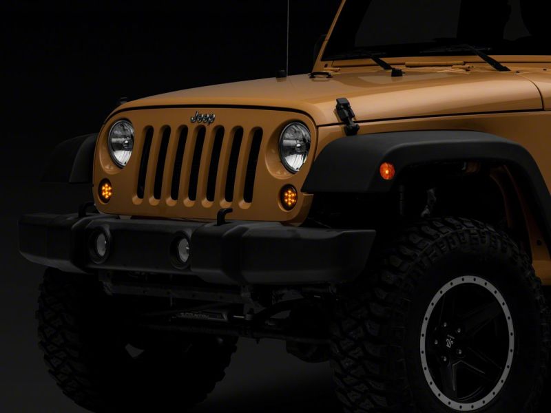 Clignotants à LED Raxiom 07-18 Jeep Wrangler JK Axial Series - Fumés