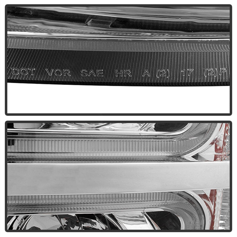 xTune Chevy Silverado 1500/2500/3500 07-13 Halo Projector Headlights Chrome PRO-JH-CS07-LED-C