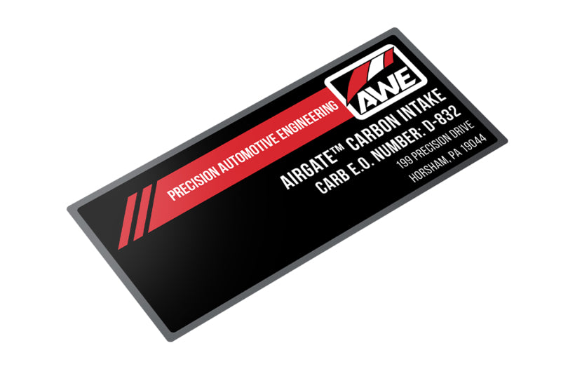 AWE Tuning Audi / Volkswagen MQB 1.8T/2.0T/Golf R Admission AirGate en fibre de carbone sans couvercle