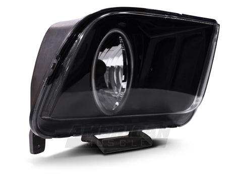 Phare projecteur Halo CCFL Raxiom 05-09 Ford Mustang GT V6 Axial Series - Boîtier noir (lentille Smkd)