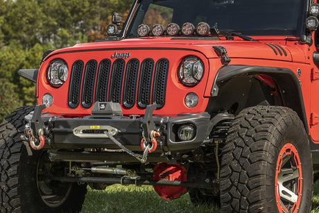 Ensemble de pare-chocs avant Rugged Ridge 07-18 Jeep Wrangler JK Arcus avec plateau et crochets