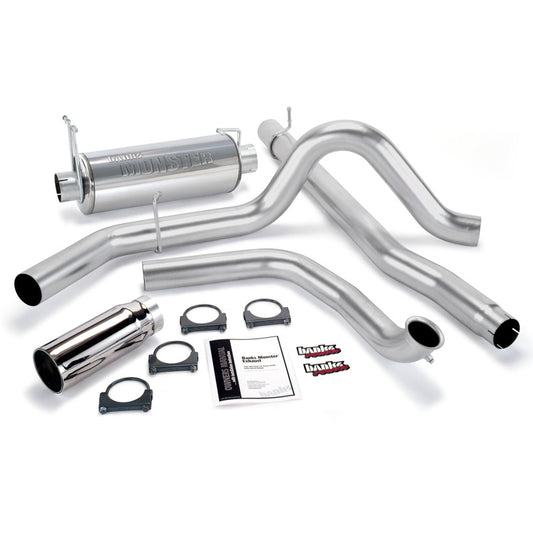 Banks Power 99-03 Ford 7.3L Monster Exhaust System - SS Single Exhaust w/ Chrome Tip