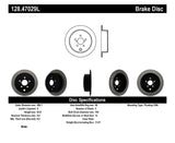 Rotor arrière gauche percé StopTech 08-10 WRX