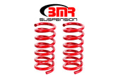 BMR 15-17 S550 Mustang Rear Performance Version Lowering Springs - Red BMR Suspension
