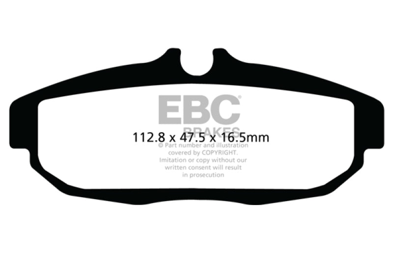 EBC 12 Ford Mustang 5.8 Supercharged (GT500) Shelby Bluestuff Rear Brake Pads