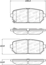 Plaquettes de frein StopTech Street