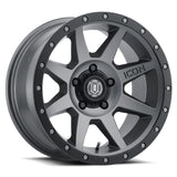Roue en titane ICON Rebound Pro 17x8,5 5x4,5 0 mm de déport 4,75 pouces BS 71,5 mm d'alésage