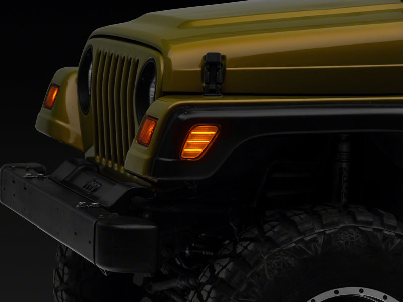 Feux de position latéraux à LED Raxiom 97-06 Jeep Wrangler TJ Axial Series - Transparent