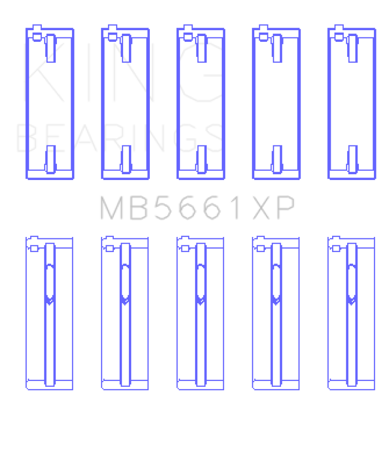 King Engine Bearings Audi/VW ADZ/ AWT/ APK/ BHP/ BPY/ AKS (Size 0.26) Main Bearing Set