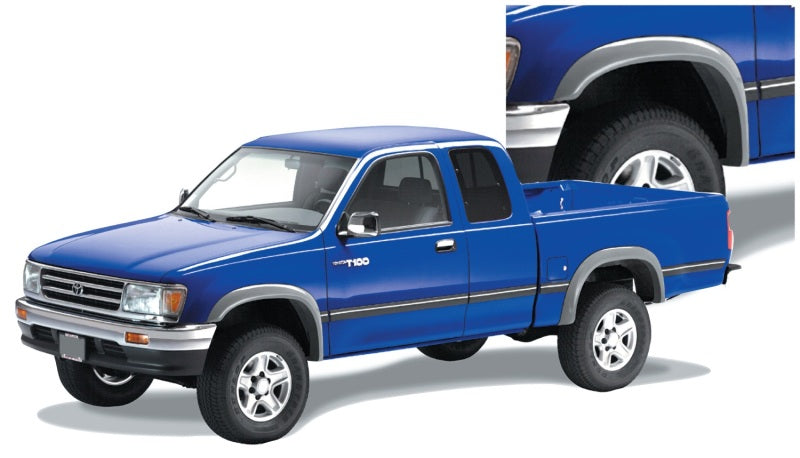 Élargisseurs d'ailes style Extend-A-Fender pour Toyota T100 Fleetside Bushwacker 93-98, 4 pièces - Noir