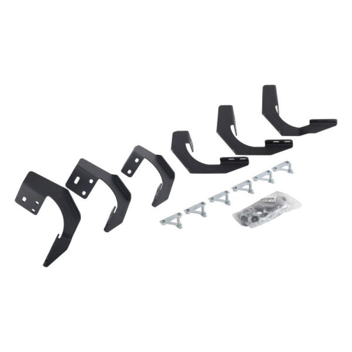 Supports de montage Go Rhino 05-22 Toyota Tacoma DC 4DR (série V V3/RB10 Slim/RB20 Slim) - Tex. Blk