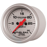Manomètre AutoMeter pour rail de pression (réacteur 5,9 L) 2-1/16 po 30 000 psi Moteur pas à pas numérique Ul