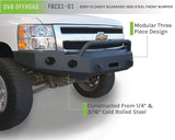 Pare-chocs avant DV8 Offroad 07-13 Chevrolet Silverado 1500 - Revêtement en poudre noir