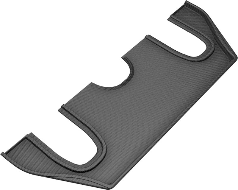 Tapis de sol 3D MAXpider pour Tesla Model X 2016-2018 6 places avec console Kagu 3e rangée - Noir