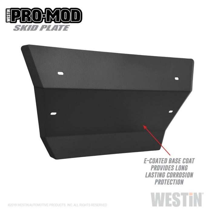 Plaque de protection Westin 19-21 pour Chevrolet Silverado 1500 Outlaw/Pro-Mod - Tex. Blk