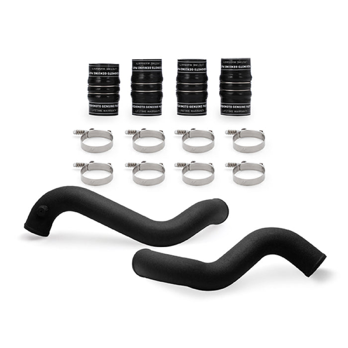 Kit de tuyau et de soufflet noir froissé pour refroidisseur intermédiaire Mishimoto 2016 Nissan Titan XD