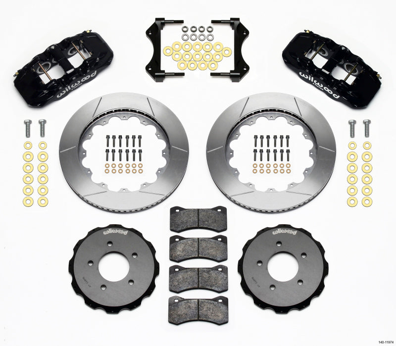 Kit de chapeau avant Wilwood AERO6 14.00 99-06 BMW E46