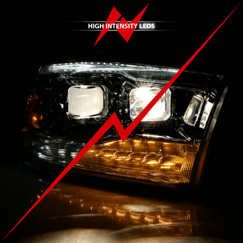 ANZO 2009-2018 Dodge Ram 1500 Projecteur HL Switchback Noir Ambre