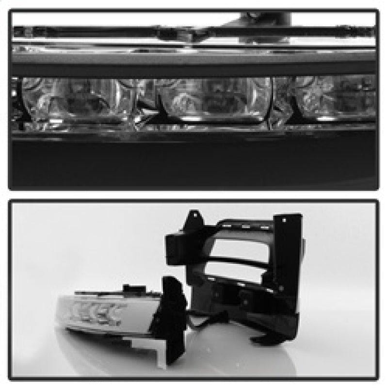 Feux antibrouillard à LED OEM Spyder Dodge Charger 2015-2016 avec interrupteur universel - Transparent FL-DCH2015-LED-C