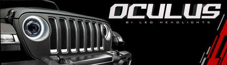 Phares projecteurs Oracle Oculus BiLED pour Jeep JL/Gladiator JT Argent satiné 5500K VOIR LA GARANTIE