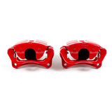 Étriers avant rouges Power Stop 15-17 Chrysler 200 avec supports - Paire
