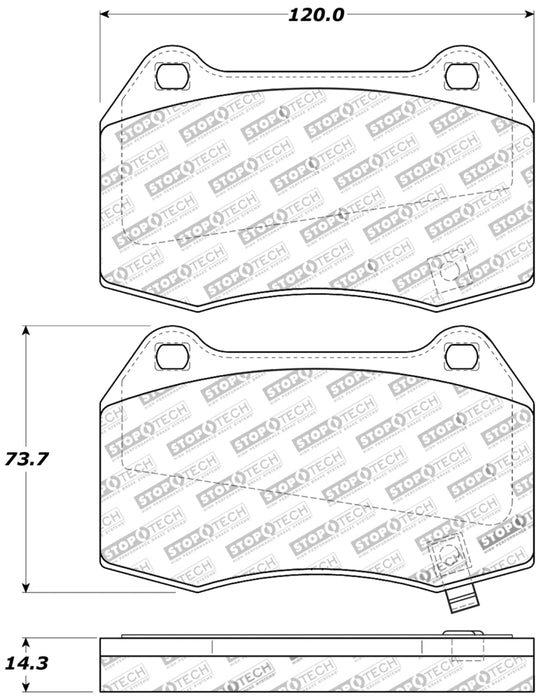 StopTech Performance 02-07 350z/G35 avec plaquettes de frein avant Brembo