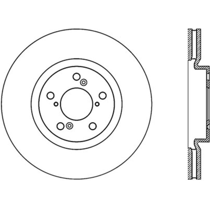 Stoptech 07-13 Acura MDX / 14-17 Acura RLX Cryo Premium Front Brake Rotor