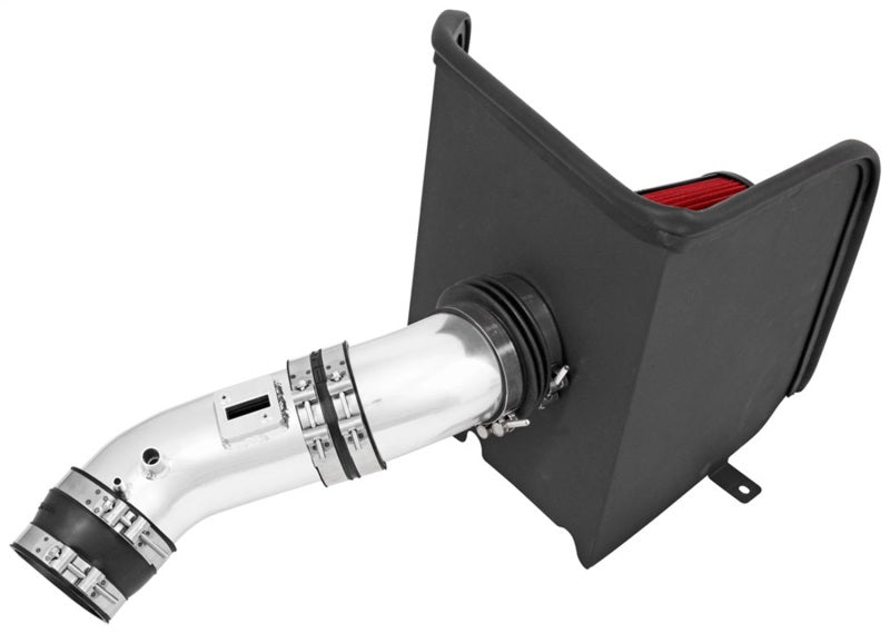 Kit d'admission d'air Spectre 12-16 Toyota Tundra 4,6 L - Argent avec filtre rouge