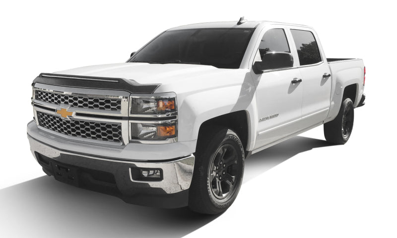 Capot de protection à profil bas AVS 14-15 pour Chevy Silverado 1500 Aeroskin avec lumières - Noir