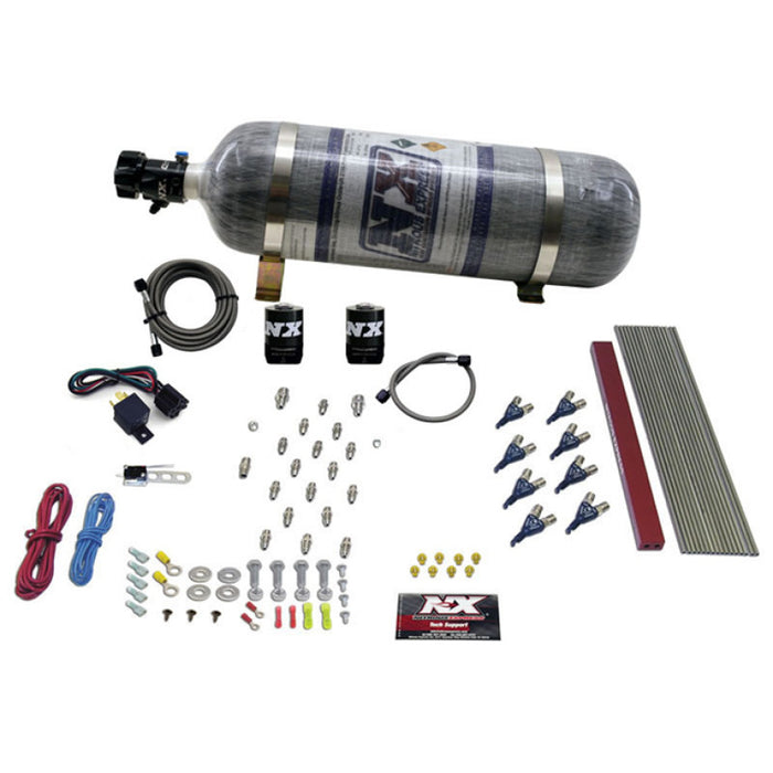 Kit de gaz nitreux pour buse Nitrous Express GM LT1/LS1 Pro Piranha avec bouteille composite