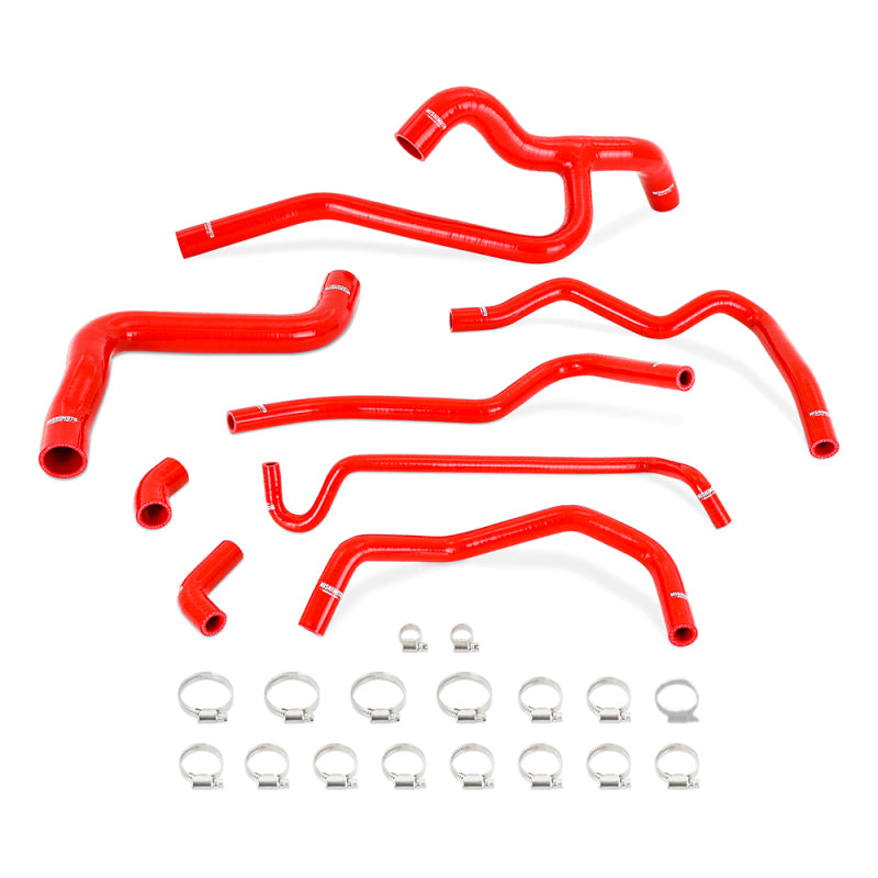 Kit de durites de radiateur et de chauffage en silicone Mishimoto 05-10 Mustang V6 - Rouge