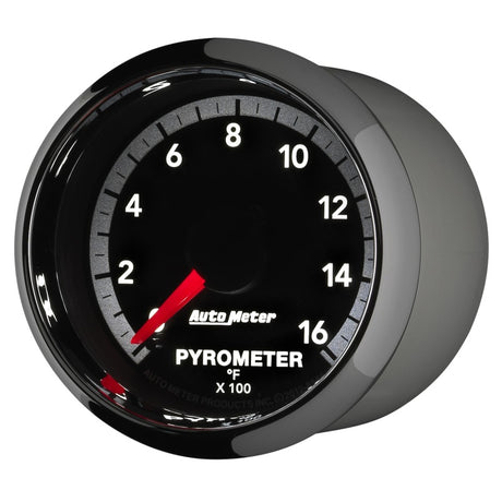 Jauge électronique Autometer Gen4 Dodge Factory Match 52,4 mm à balayage complet 0-1600 degrés F EGT/pyromètre