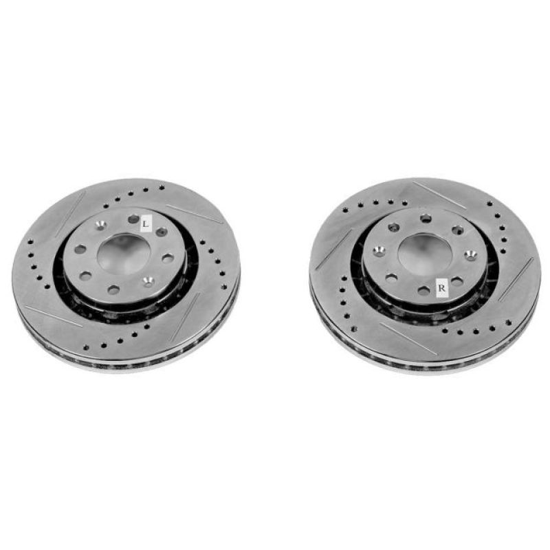 Disques de frein avant percés et fendus Power Stop 04-11 Chevrolet Aveo Evolution - Paire