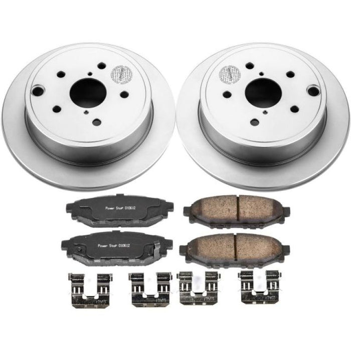 Kit de freins arrière Power Stop 15-19 Subaru WRX Z17 Evolution Geomet avec revêtement