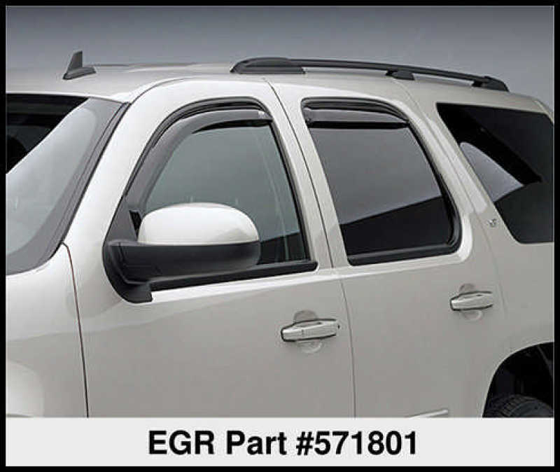 EGR 07+ Chev Tahoe GMC Yukon 07+ Pare-soleils de fenêtre intégrés - Ensemble de 4 (571801)