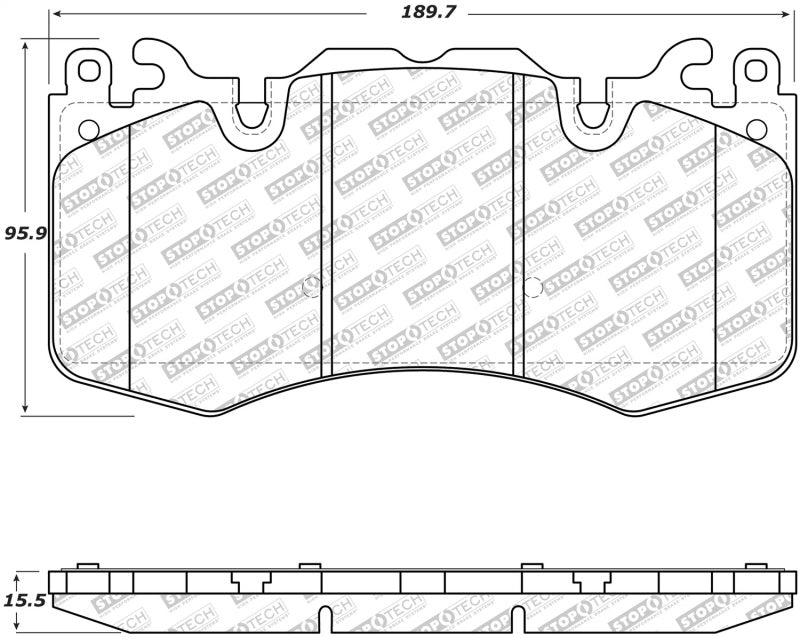 Plaquettes de frein avant StopTech 03-14 Volvo XC90 Street Select