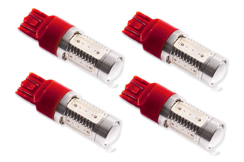 Ampoule LED Diode Dynamics 7443 HP11 LED - Rouge Lot de 4