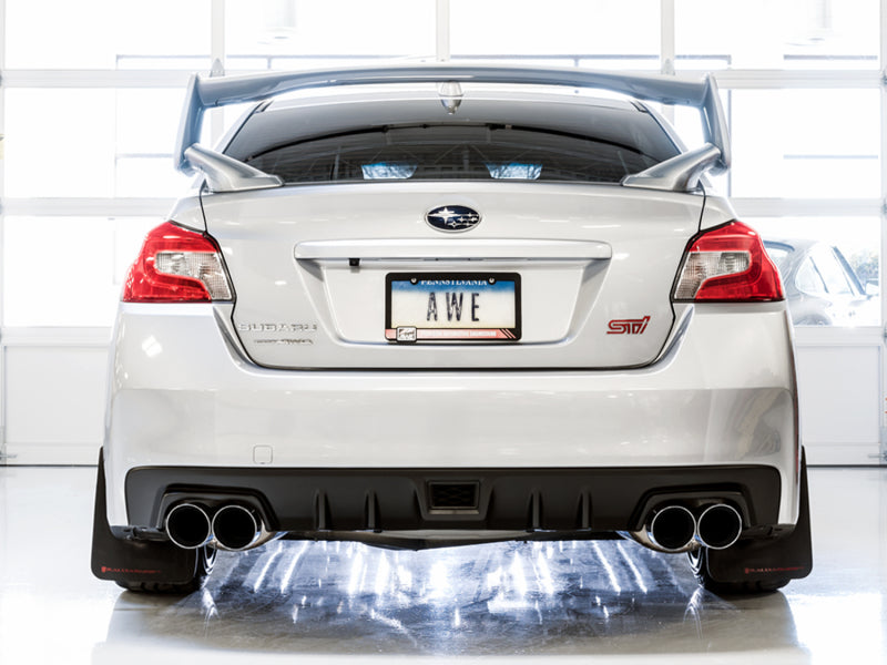 Échappement AWE Tuning Subaru STI VA / WRX GV / STI GV Sedan Touring Edition - Embout chromé argenté (102 mm)