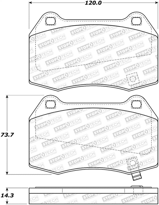 Plaquettes de frein StopTech Street